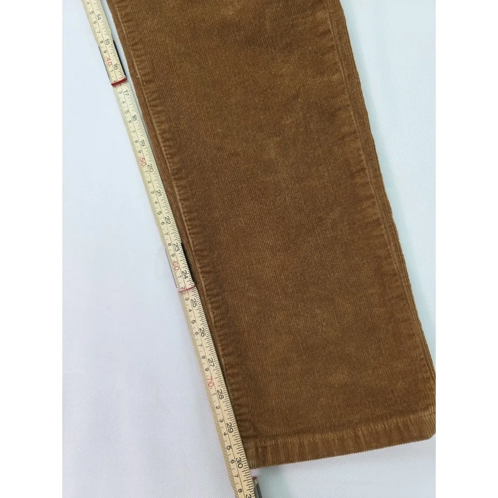 Mutual Weave Mens Slim Fit Brown‎ Corduroy Pants Size 34x32